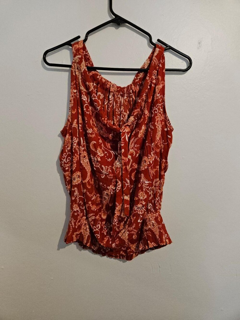 Y2K Maurices Tank Scrunchy Waist & Neck Tie Size M